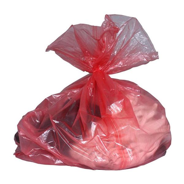 Red Dissolvo Laundry Sacks 18 x 27 x 28'' (Flat-Packed)